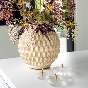 Lampe à huile galet martelé taille s