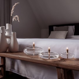 Lampe à huile galet lisse taille m -