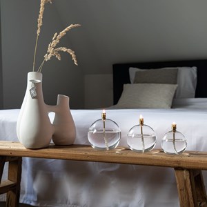 Lampe à huile boule lisse taille s -