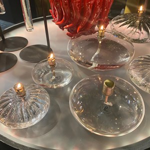 Lampe à huile galet lisse taille s -