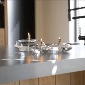 Lampe à huile galet lisse taille s peri living