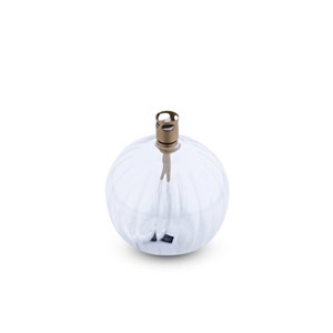 Lampe à huile boule striée taille s -