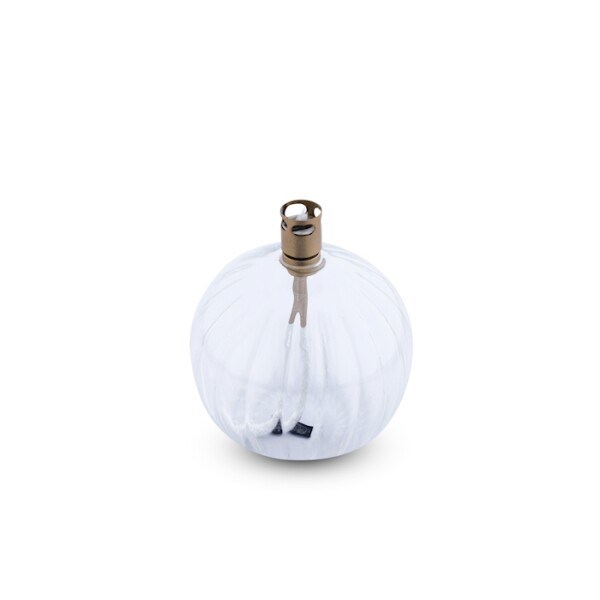 Lampe à huile boule striée taille s -