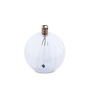 Lampe à huile boule striée taille m -