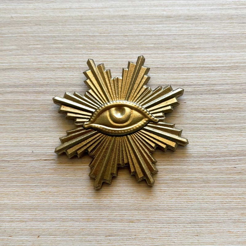 Déco murale œil ex-voto doré déco murale