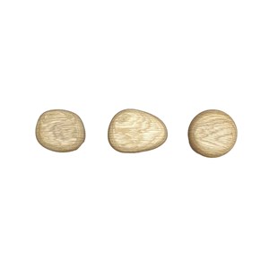 Lot de 3 patères forme organique en