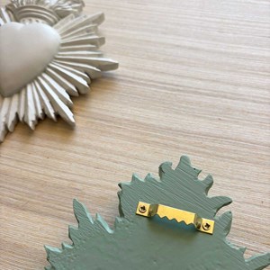 Coeur ex-voto en résine grand modèle