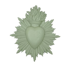 Coeur ex-voto en résine grand modèle