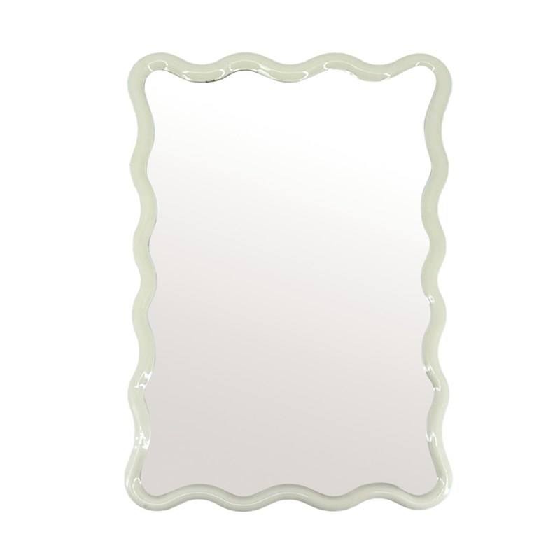 Miroir rectangulaire cadre ondulé