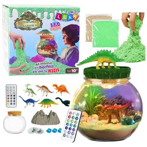 Kit créatif de terrarium dinosaure à monter soi-même avec lumière led et télécom