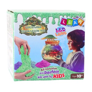 Kit créatif de terrarium dinosaure à monter soi-même avec lumière led et télécom