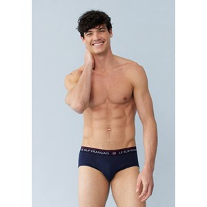 Lot de 5 slips bleu marine en coton XL