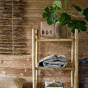 Panier cache pot à suspendre avec corde