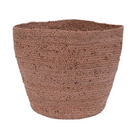 Panier ou cache pot coloris rose 100 %