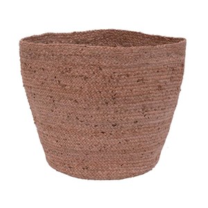 Panier ou cache pot coloris rose 100 %