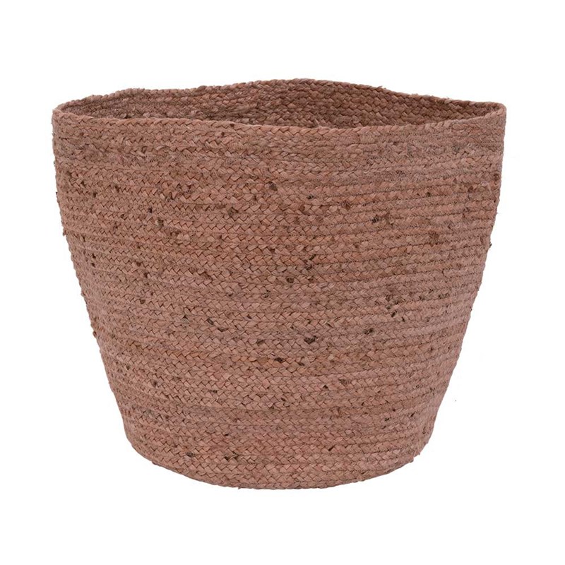 Panier ou cache pot coloris rose 100 %