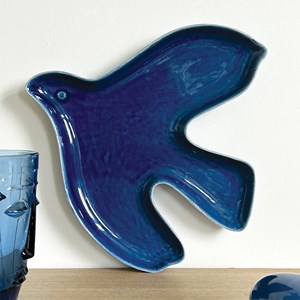 Coupelle ou vide poche oiseau bleu en