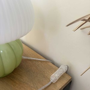 Lampe à poser madeleine verre et