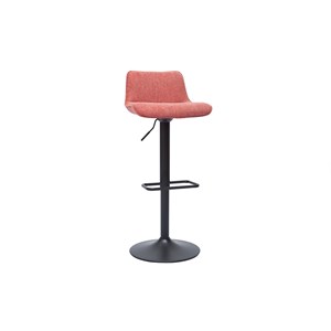 Tabourets de bar pivotants en tissu effet velours terracotta (lot de 2) boost