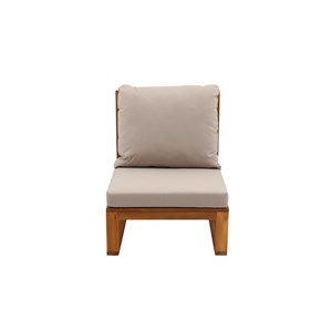 Salon de jardin d'angle 6-8 places en bois massif taupe salsa