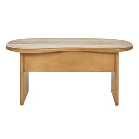 Table basse relevable haricot avec rangement en bois manguier l95 cm kokoa