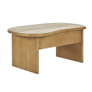 Table basse relevable haricot avec rangement en bois manguier l95 cm kokoa