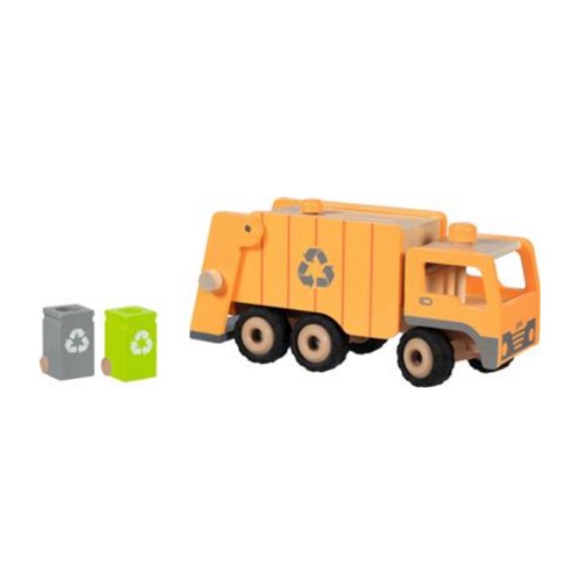 Camion poubelle ecoavec 2 bacs