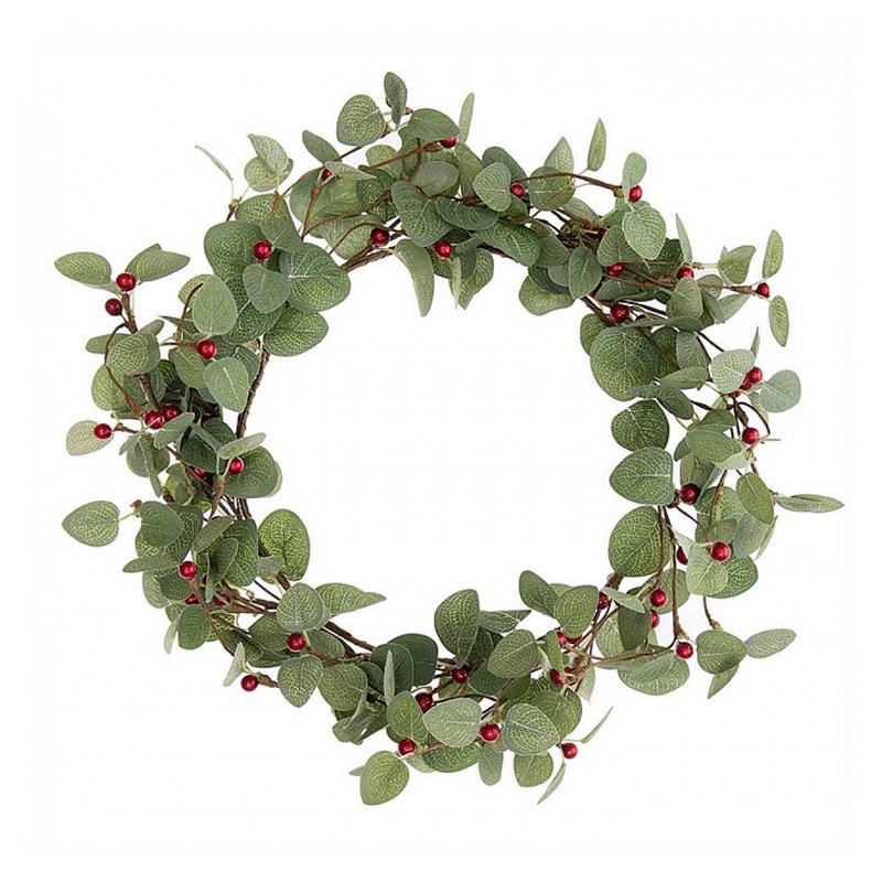 Couronne verte baies rouges