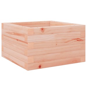 Jardinière bac lit surélevé plantes fleurs terrasse 40 x 40 x 23 cm bois marron