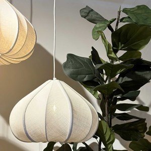 Suspension zubeda d49cm voile écru avec