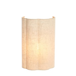 Applique luminaire en lin naturel h40