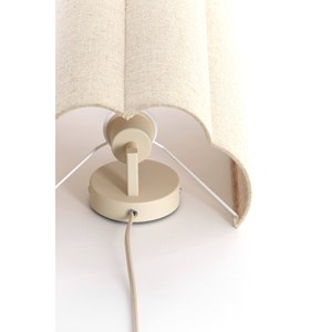 Applique luminaire en lin naturel h40