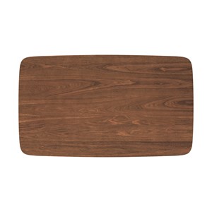 Table rectangulaire 6 personnes en bois foncé 150 cm - oman