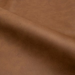 Lot de 2 chaises en cuir synthétique marron - gaspard