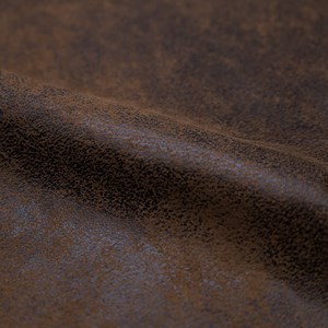 Lot de 2 chaises en microfibre marron effet vieilli - malrik