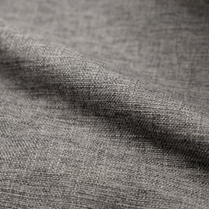 Fauteuil capitonné en tissu gris - carmen