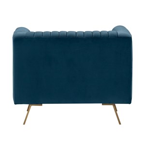 Fauteuil en velours bleu foncé - gatsby