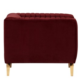 Fauteuil en velours bordeaux - gatsby