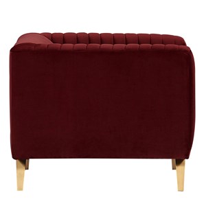 Fauteuil en velours bordeaux - gatsby