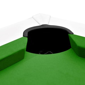 Table de billard convertible blanche tapis vert - eddie