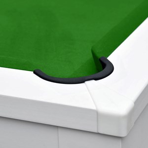 Table de billard convertible blanche tapis vert - eddie