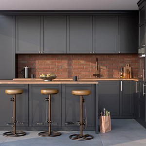 Tabouret de bar 73 cm en cuir marron - gaya