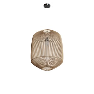 Abat-jour naturel pour suspension en rotin d40 cm - hajar