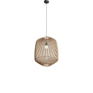 Abat-jour naturel pour suspension en rotin d40 cm - hajar
