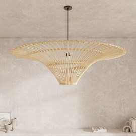 Abat-jour d120,5 cm en rotin naturel - olga