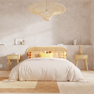 Abat-jour d120,5 cm en rotin naturel - olga