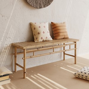 Banc de jardin 2 places en bambou - vadella