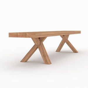 Banc de jardin en bois de teck 4 personnes - soraya