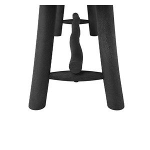 Banc noir en bois de manguier 110 cm - toxis