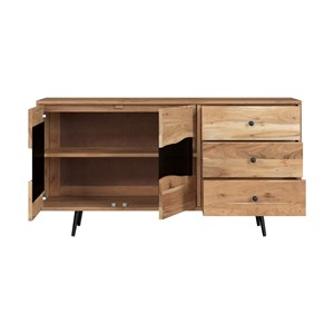 Buffet en bois d'acacia massif et métal - alabama